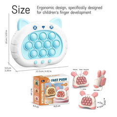 Fast Press Quick Push Game Toy for Kids 3Rd Generation Cute Animals Gift for Kids Pop Its Pop Tube